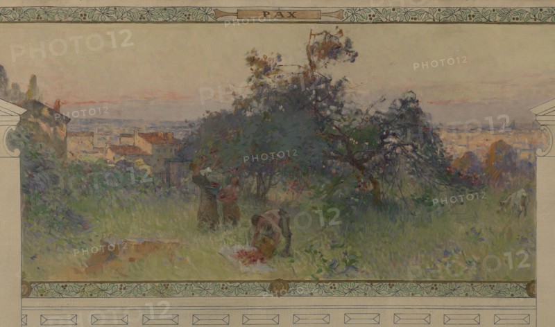 Sketch for the reception hall in the town hall of Vanves: Peace, between 1902 and 1903.