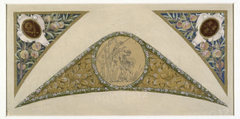 Sketch for the 'festival staircase' at the Hotel de Ville in Paris: Scorpio, c1888-1898.