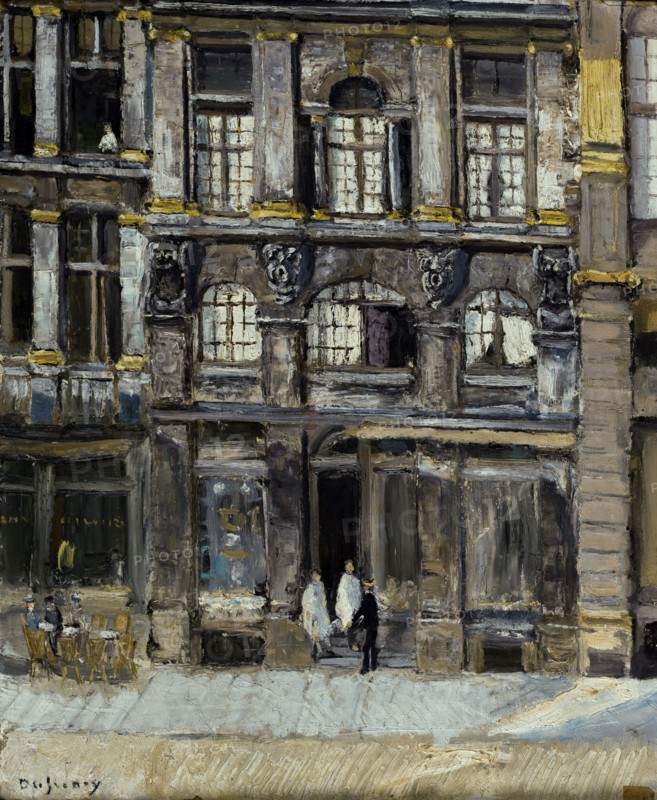 House occupied by Victor Hugo on the Grand' Place in Brussels in 1851 and 1852, c1933.