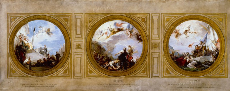 Sketch for the town hall of the 6th arrondissement: Equality. Freedom. Fraternity., c1887.