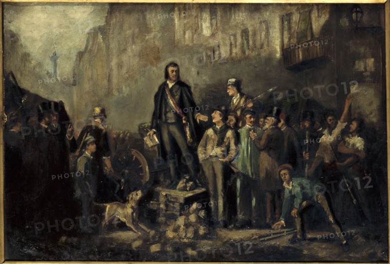 Alphonse Baudin (1811-1851) on the Barricade of Faubourg Saint-Antoine, December 3, 1851, 1869.