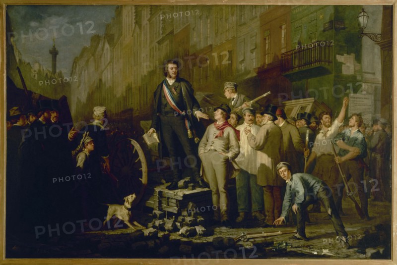 Alphonse Baudin (1811-1851) on the Barricade of Faubourg Saint-Antoine, December 3, 1851, 1869.