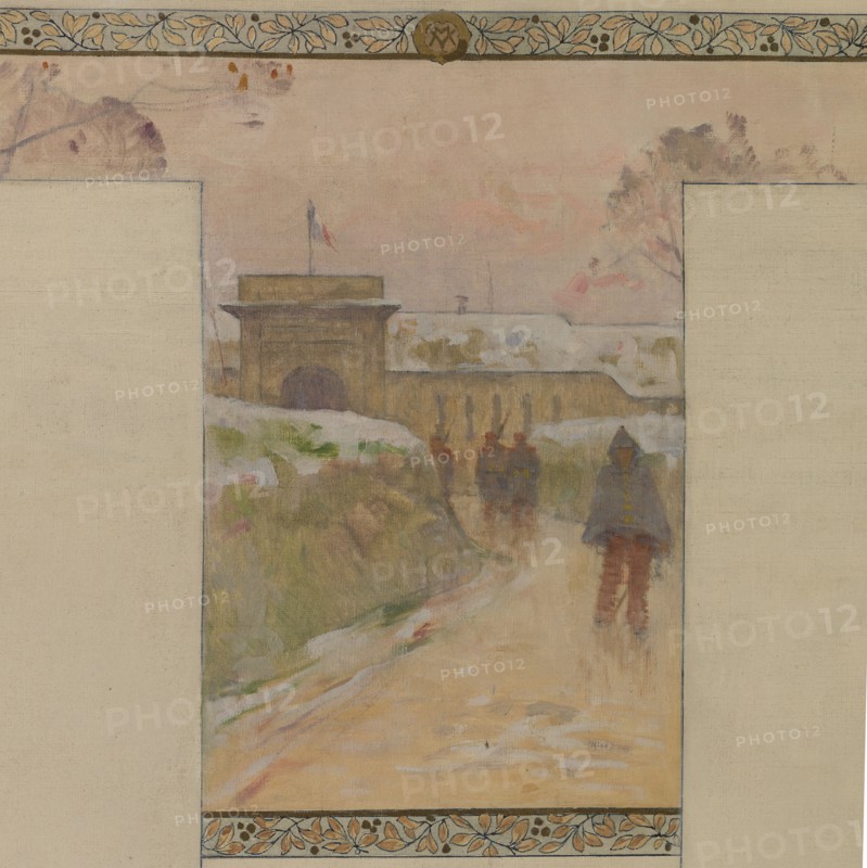 Sketch for the reception hall of the town hall in Vanves: Pro Patria, between 1902 and 1903.