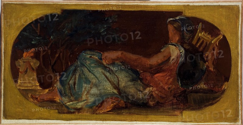 Esquisse pour le salon de la Paix à l'Hôtel de Ville de Paris : Minerve, between 1849 and 1852.