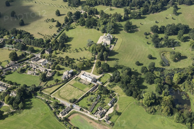 Buckland House, kitchen garden, former Manor House and the Church of St Mary, Buckland, Oxfordshire, 2016.
