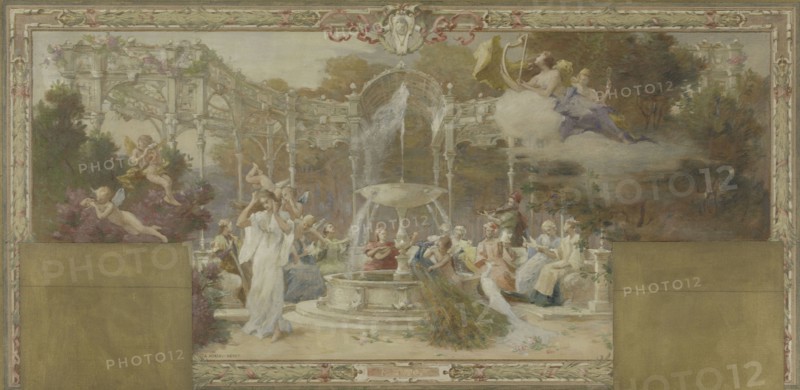 Sketch for the town hall of the 10th arrondissement of Paris: Hearing, between 1905 and 1908.