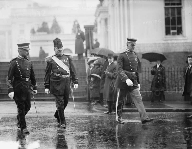 New Year's Reception At White House, Col. George Ruhlen; Maj. Gen. C.B. Hall; Capt. E.W. Clark, 1911.