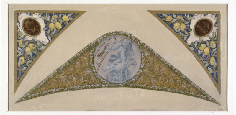 Sketch for the festive staircase of the Hotel de Ville in Paris: Capricorn, between 1888 and 1898.