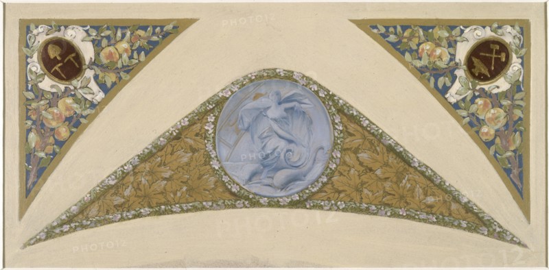 Sketch for the 'festival staircase' at the Hotel de Ville in Paris: Pisces, between 1888 and 1898.