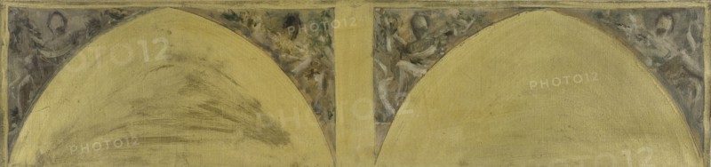 Esquisse pour le salon des Arts de l'Hôtel de Ville de Paris : Figures portant des banderoles, c.1891.