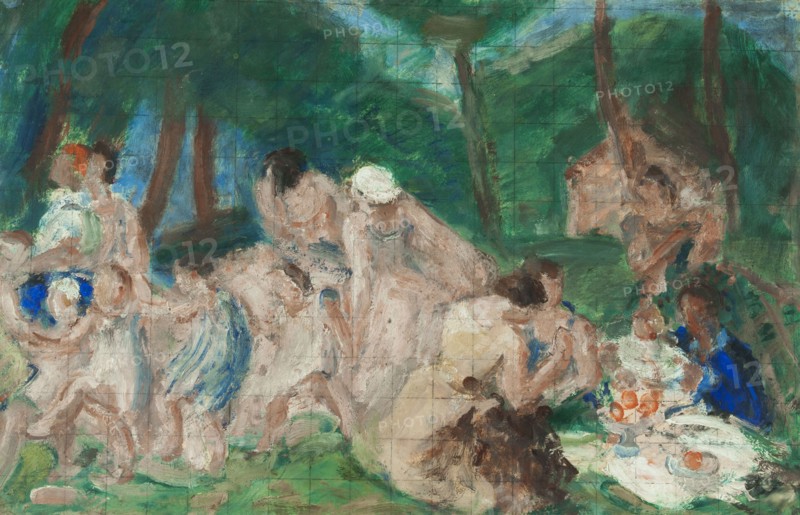 Farandole: Sketch for the courtyard of the boys' school in rue Kuss, 13th arrondissement of Paris, 1933.