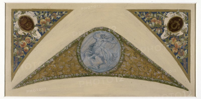 Sketch for the festive staircase of the Hotel de Ville in Paris: Sagittarius, between 1888 and 1898.