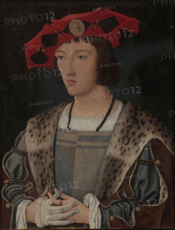 Portrait of a Man Putting On a Glove (Portrait of a Courtier)  , c. 1520. Creator: Mostaert, Jan (1472/73-1555/56).