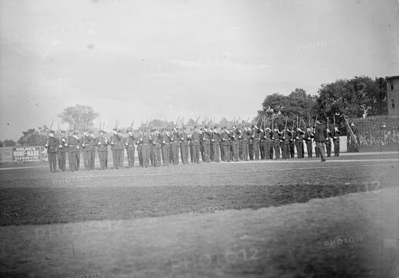 District of Columbia Public Schools, High School Cadets; Drilling, 1911. Creator: Harris & Ewing.