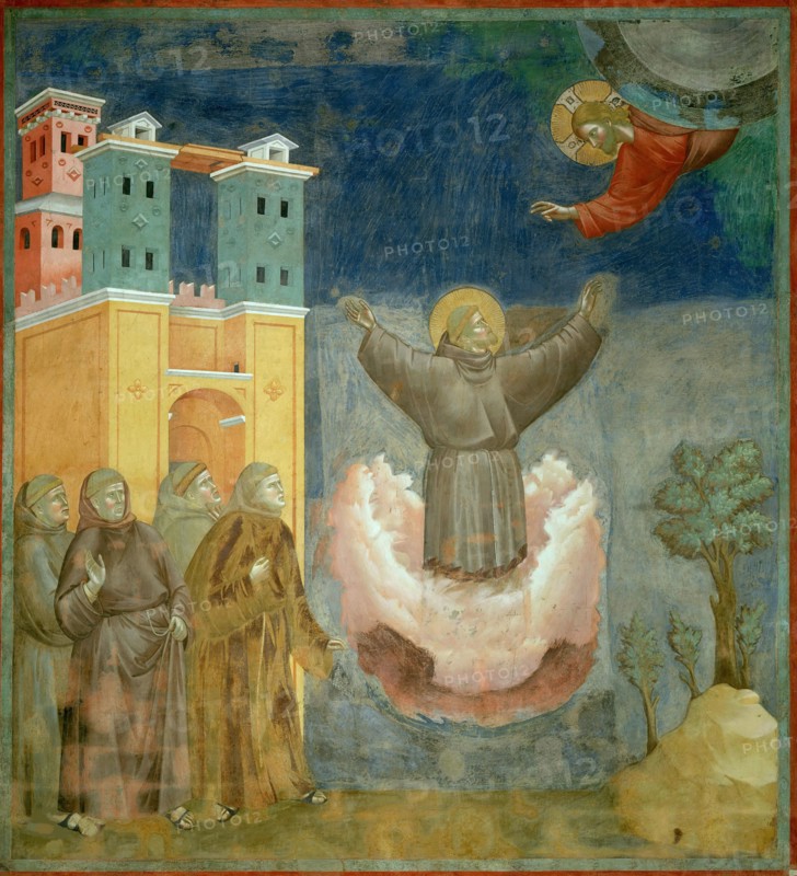 Ecstasy of Saint Francis (from Legend of Saint Francis), 1295-1300. Creator: Giotto di Bondone (1266-1377).