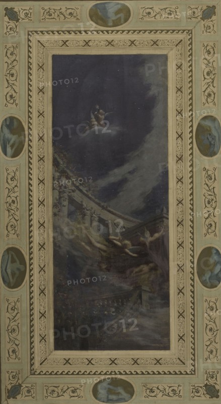 Esquisse pour la salle des mariages de la mairie de Saint-Maur-des-Fossés : Psyché livrée à l'amour, 1883.