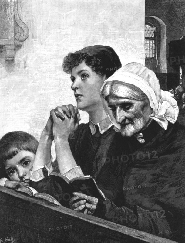 ''The Litany'; after L. Bernard Hall', 1890. Creator: Unknown.