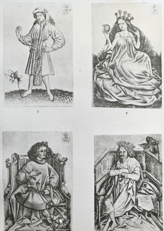 Reproduction of prints showing four figures, between 1915 and 1925. Creator: Frances Benjamin Johnston.