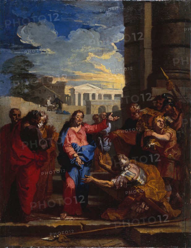 Christ and the centurion, sketch for the painting formerly in the nave of the Carthusian church, c1690.