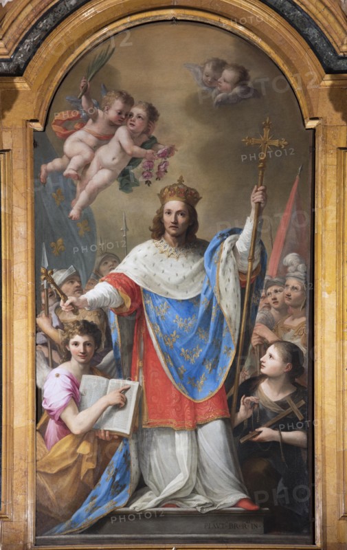 Saint Louis IX of France between History and Faith, 1677-1679. Creator: Bricci, Plautilla (1616-1705).