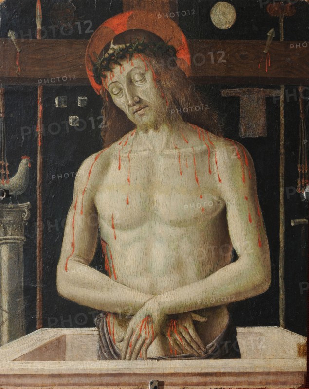 The Dead Christ with the Symbols of the Passion, ca 1475-1480. Creator: Santi, Giovanni (ca 1435-1494).