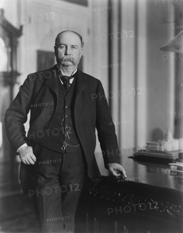 Garrett A. Hobart, three-quarter length portrait, standing, facing front, between 1897 and 1899. Creator: Frances Benjamin Johnston.