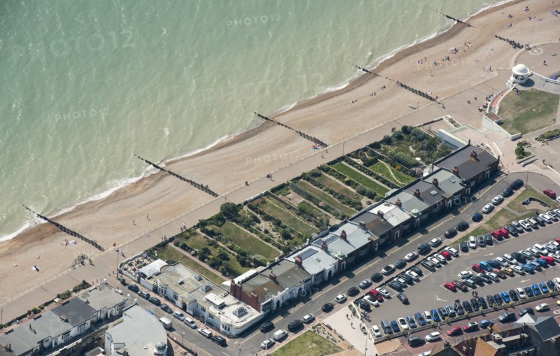 Marina Court Avenue, bungalows built in a Moghul style, Bexhill, East Sussex, 2016. Creator: Damian Grady.