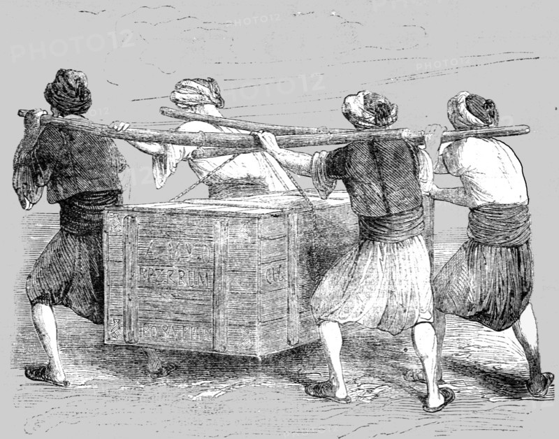 'Porters; Industrious Classes in Constantinople', 1854. Creator: Unknown.