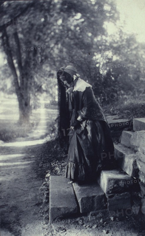 Calls in Cranford, c1900. Creator: Frances S. Allen.