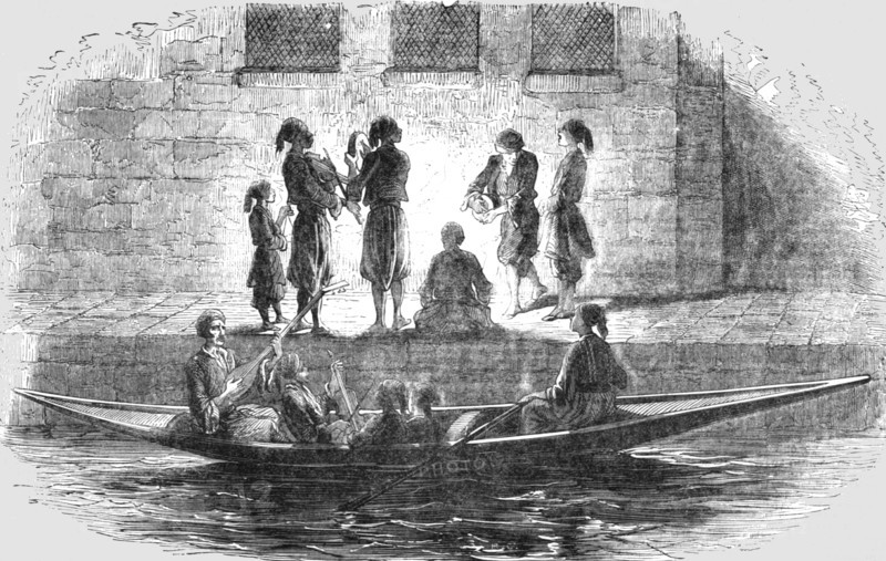 'Serenaders at Constantinople during the Ramazan', 1854. Creator: Unknown.