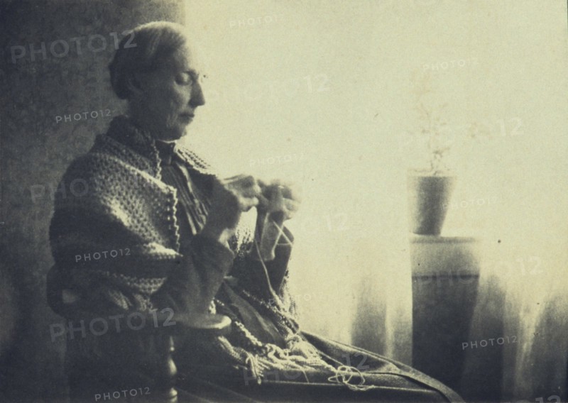 Portrait of the artists' mother, between 1890 and 1895. Creator: Frances S. Allen.