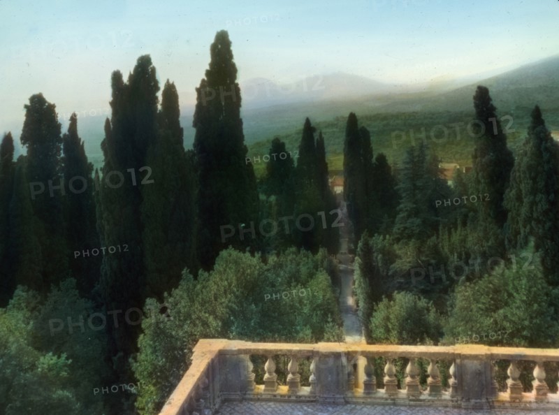 Villa d'Este, Tivoli, Lazio, Italy, 1925. Creator: Frances Benjamin Johnston.