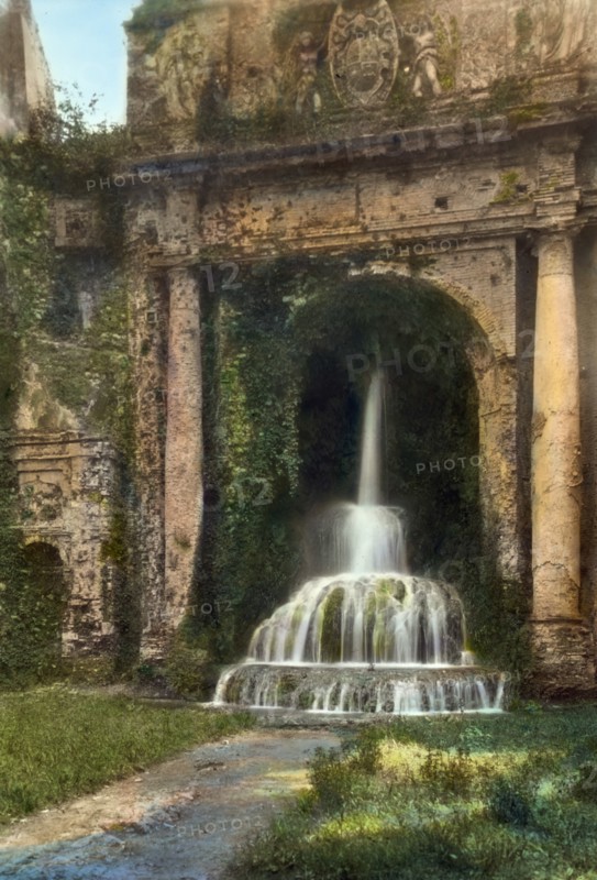 Villa d'Este, Tivoli, Lazio, Italy, 1925. Creator: Frances Benjamin Johnston.