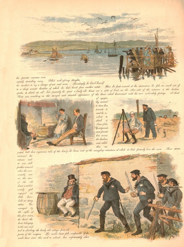 'Paul and Virginia or the very Last of the Smugglers', 1886.  Creator: Randolph Caldecott.