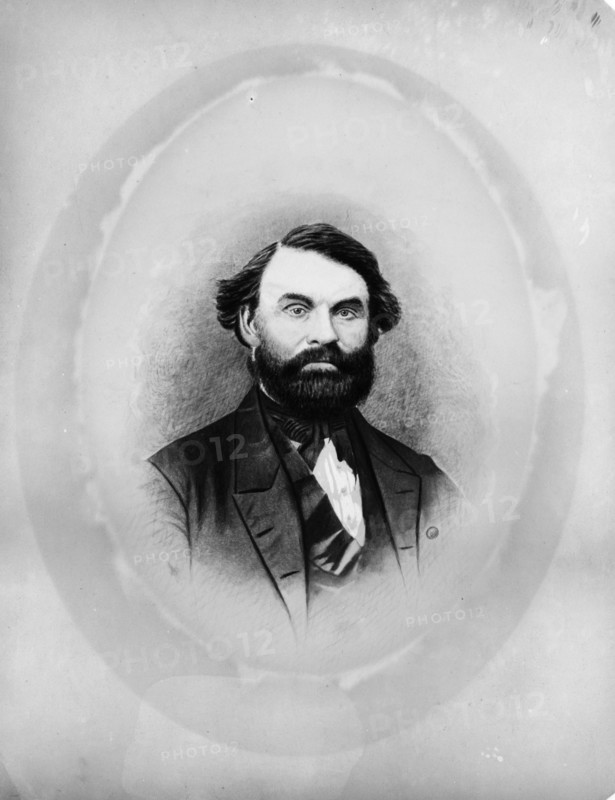Zina Hitchcock Benjamin, Frances Benjamin Johnston's maternal grandfather... between 1850 and 1880. Creator: Unknown.
