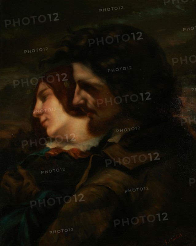 Lovers in the Countryside (Les Amants dans la campagne), 1844. Creator: Courbet, Gustave (1819-1877).