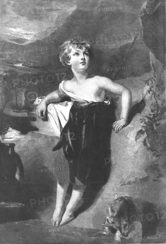 ''A Child with a Kid'; after Sir Thomas Lawrence, P.R.A', 1890. Creator: Charles Roberts.