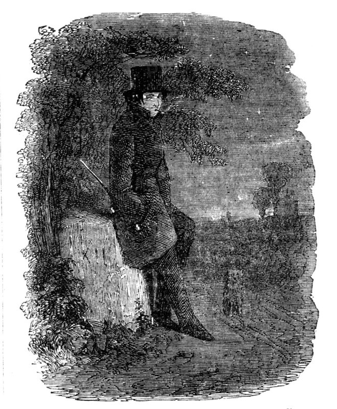 Illustration from "A Long-Vacation Vigil" by Cuthbert Bede, B.A., 1854. Creator: Unknown.