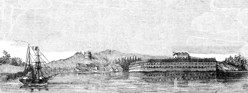 'Principal Fortress of Bomarsund, recently captured by the Allied Forces', 1854. Creator: Unknown.