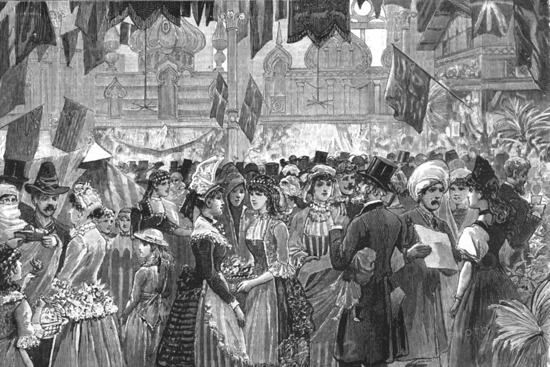 'Fancy Fair at the Athenaeum, Camden Road, in aid of the North West London Hospital', 1886.  Creator: Unknown.