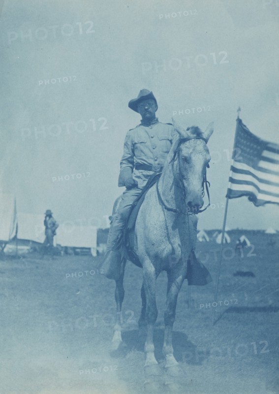 Colonel Roosevelt, Rough Riders, Montauk Point, New York, 1898. Creator: Frances Benjamin Johnston.