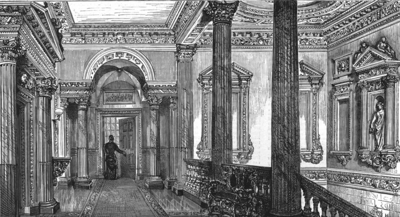 'An old London Mansion - 'Cowfields', 30 Old Burlington Street', 1886. Creator: Unknown.