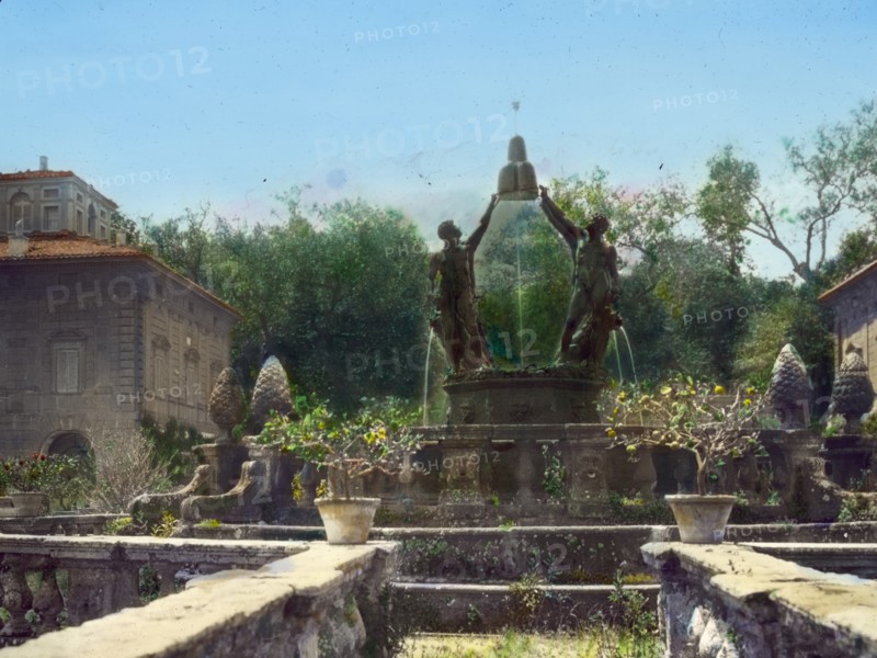 Villa Lante, Bagnaia, Lazio, Italy, 1925. Creator: Frances Benjamin Johnston.