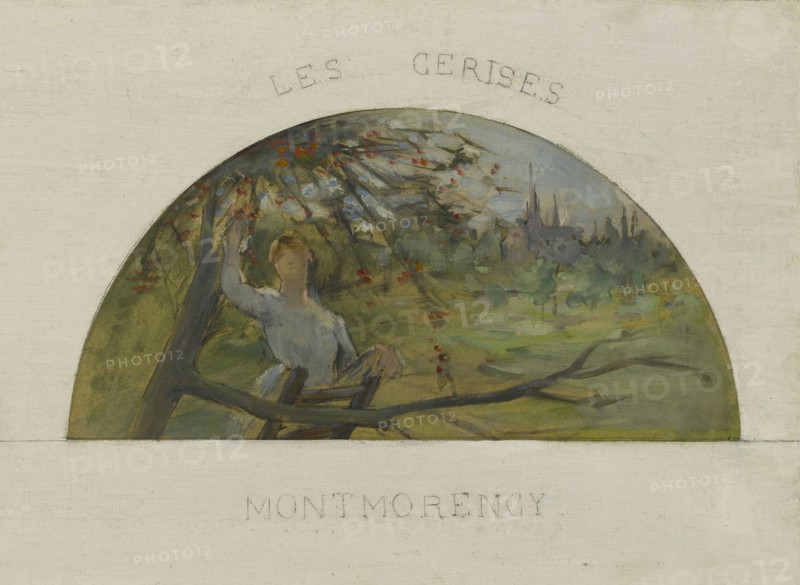 Esquisse pour la salle à manger de l'Hôtel de Ville de Paris : Montreuil : les pêches..., c1891-1892 Creator: Paul Louis Delance.