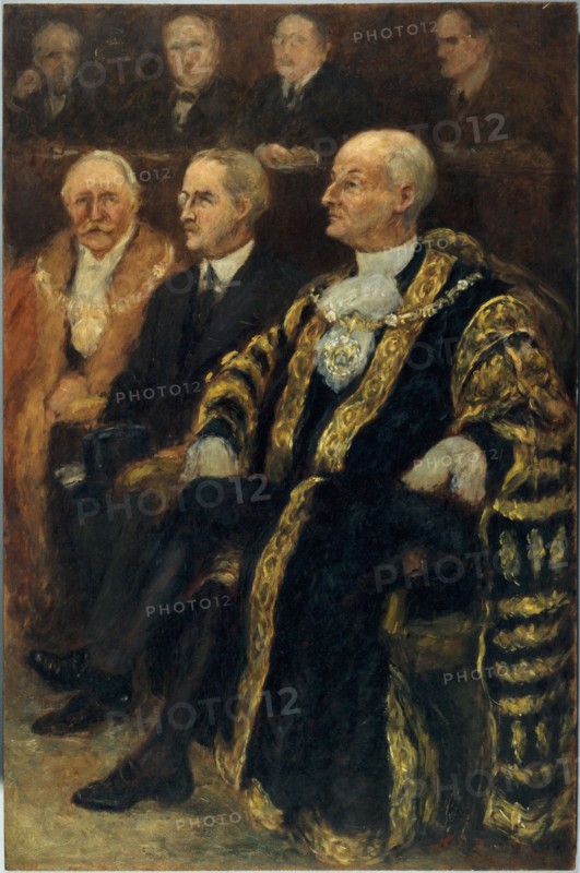 Sir George Broadbridge, Lord-Mayor of London and Sir Eric Phipps, Ambassador..., June 18, 1937. Creator: Noel Dorville.