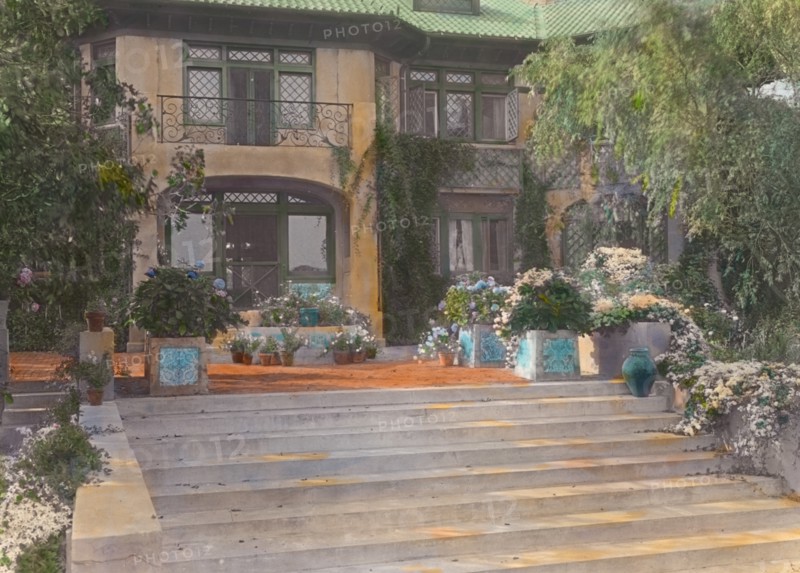 Pre`s Choisis, Albert Herter house, Georgica Pond, East Hampton, New York, c1913. Creator: Frances Benjamin Johnston.