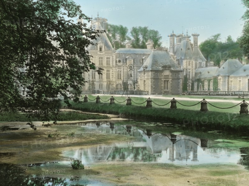 Chateau of Courances, Courances, Seine et Marne, France, 1925. Creator: Frances Benjamin Johnston.