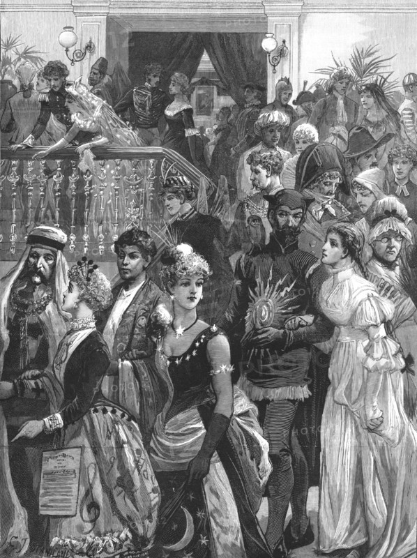 'Fancy Dress Ball at the Prince's Hall, Piccadilly, 1886.  Creator: Unknown.