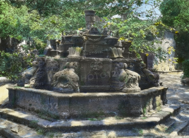 Villa Lante, Bagnaia, Lazio, Italy, 1925. Creator: Frances Benjamin Johnston.