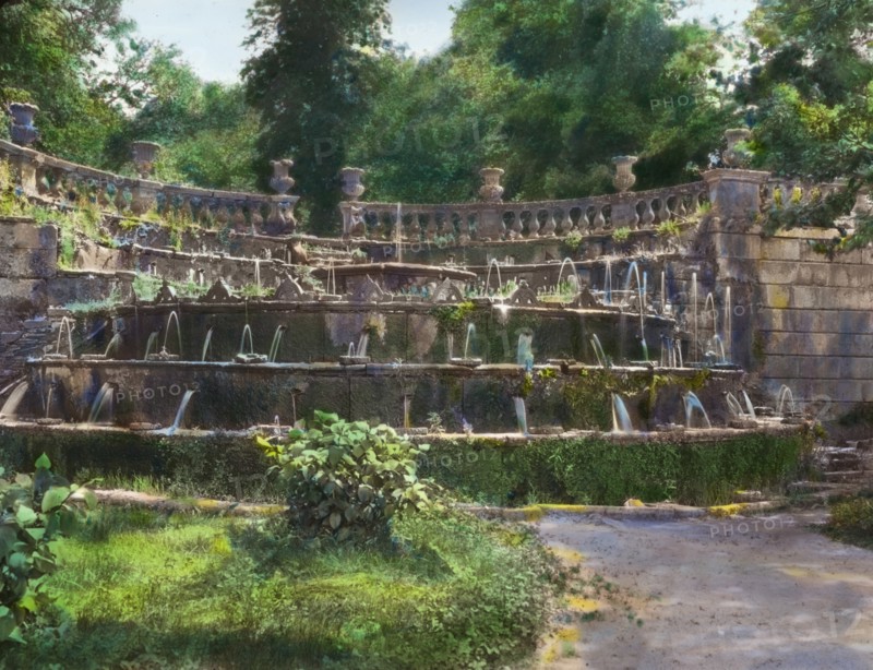 Villa Lante, Bagnaia, Lazio, Italy, 1925. Creator: Frances Benjamin Johnston.